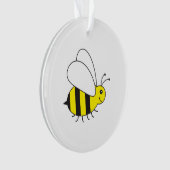 Beschäftigte kleine Hummel-Biene Ornament (Vorderseite)