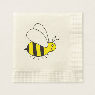 Beschäftigte kleine Hummel-Biene Serviette
