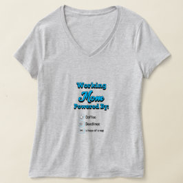 Beschäftigte Mutter Angetrieben Von:Kaffee Fristen T-Shirt
