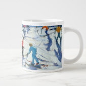 Beschäftigte Ski-Steigung Lofer 2004 Jumbo-Tasse (Rechts)