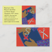 BESCHÄFTIGTE STEPPENDE STITCHIN VISITENKARTE (Vorne/Hinten)