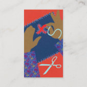 BESCHÄFTIGTE STEPPENDE STITCHIN VISITENKARTE (Rückseite)