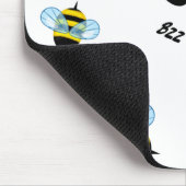 Beschäftigte summende Hummel-Bienen Mousepad (Ecke)
