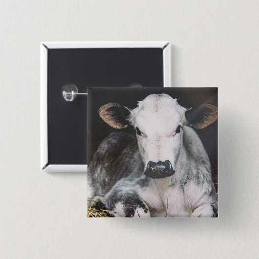 Beschäftigte Tagesernte Button (Vorne & Hinten)