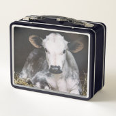 Beschäftigte Tagesernte Metall Brotdose (Rückseite)