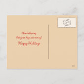 Beschäftigte Weihnachtselfe - Vintages Weihnachten (Rückseite)