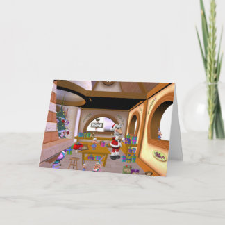 Beschäftigte Zeit des Jahres Feiertagskarte