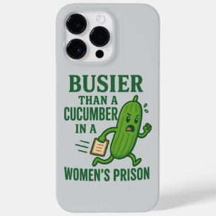 Beschäftigter als eine Gurke in einem Frauen-Gefän Case-Mate iPhone 14 Pro Max Hülle