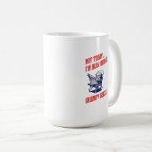 Beschäftigter mürrischer alter Knacker Kaffeetasse (VorderseiteRechts)