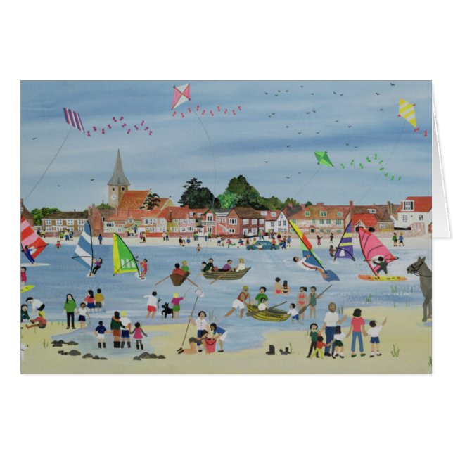 Beschäftigter Strand (Vorderseite (Horizontal))