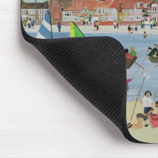 Beschäftigter Strand Mousepad (Ecke)
