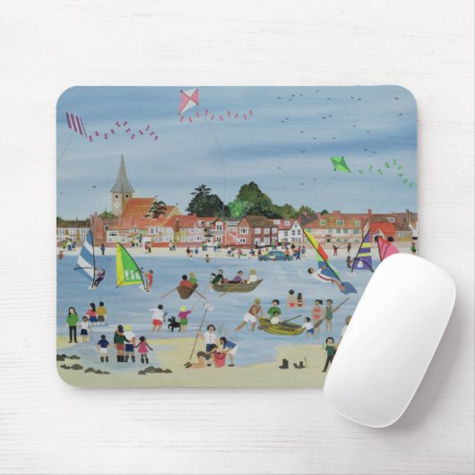 Beschäftigter Strand Mousepad (Mit Mouse)