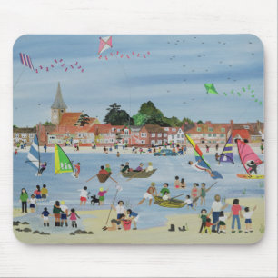 Beschäftigter Strand Mousepad