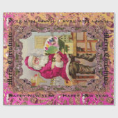 Beschäftigtes Sankt-viktorianisches großes Geschenkpapier (Flach)