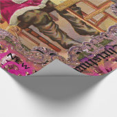 Beschäftigtes Sankt-viktorianisches großes Geschenkpapier (Ecke)