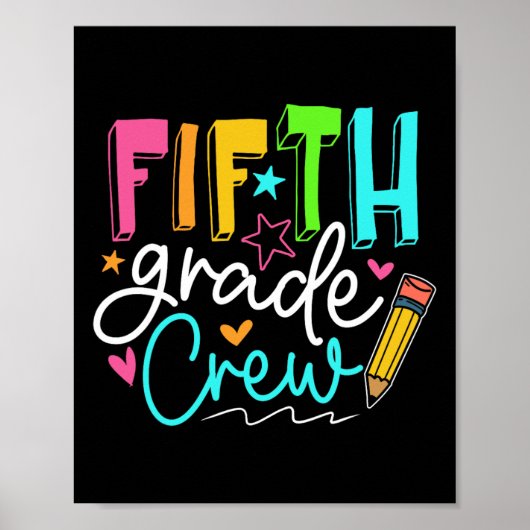Beschäftigungsgruppe der fünften Klasse Lehrer Sch Poster (Vorne)