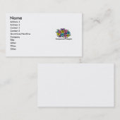 Beschäftigungstherapeut-Blüte 1 Visitenkarte (Vorne/Hinten)