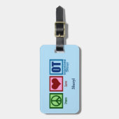 Beschäftigungstherapeut Gepäckanhänger (Vorderseite vertikal)