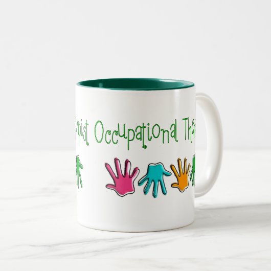 Beschäftigungstherapeut-Geschenke Zweifarbige Tasse (VorderseiteRechts)