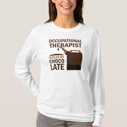 Beschäftigungstherapeut-(lustige) Schokolade T-Shirt (Vorderseite)