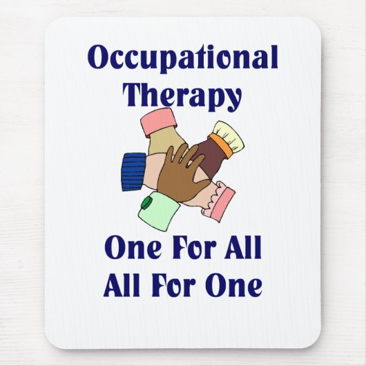 Beschäftigungstherapeut-Mausunterlage Mousepad (Vorne)