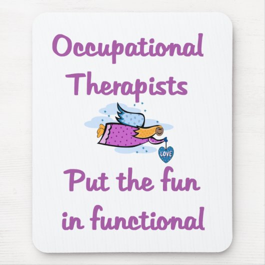 Beschäftigungstherapeut-Mausunterlage Mousepad (Vorne)