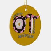 Beschäftigungstherapeut-Weihnachtsverzierung Keramikornament (Rechts)