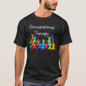 Beschäftigungstherapie-bunter T - Shirt (Vorderseite)