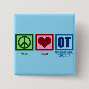 Beschäftigungstherapie der FriedensLiebe-OT Button