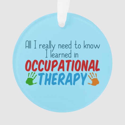 Beschäftigungstherapie Ornament (Vorderseite)