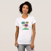 Beschäftigungstherapie-T - Shirt-Blumenentwurf T-Shirt (Vorne ganz)