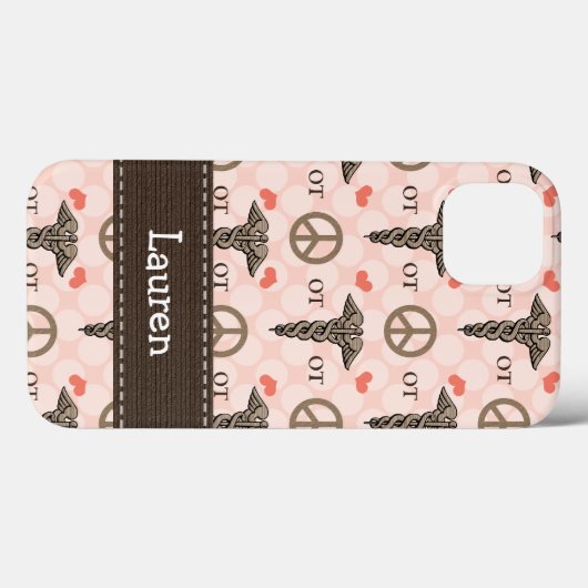 BeschäftigungstherapieOT Caduceus Case-Mate iPhone Hülle (Rückseite (Horizontal))