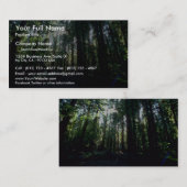 Beschattete Waldung vom Wald Visitenkarte (Vorne/Hinten)