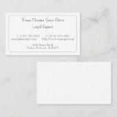 Bescheidene, einfache u. Minimalistische Visitenkarte (Vorne/Hinten)