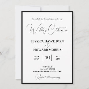 Bescheidene Einladung zur White Wedding