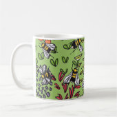 Bescheidene Hummelnflowerbed-Tasse Kaffeetasse (Links)