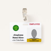 Bescheidene, respektable Personalausweis Ausweis (Rückseite mit Klammer)