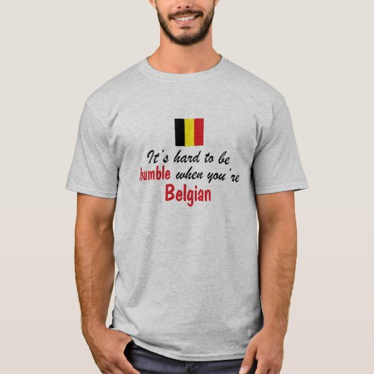Bescheidener Belgier T-Shirt (Vorderseite)