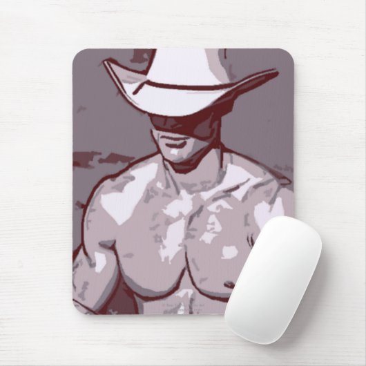 Bescheidener Cowboy Mousepad (Mit Mouse)