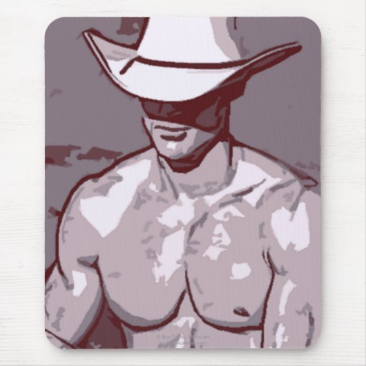 Bescheidener Cowboy Mousepad (Vorne)