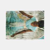 Bescheidener Engel Fleecedecke (Vorderseite (Horizontal))