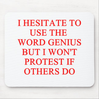 bescheidener Geniewitz Mousepad