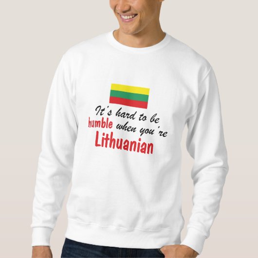 Bescheidener Litauer Sweatshirt (Vorderseite)