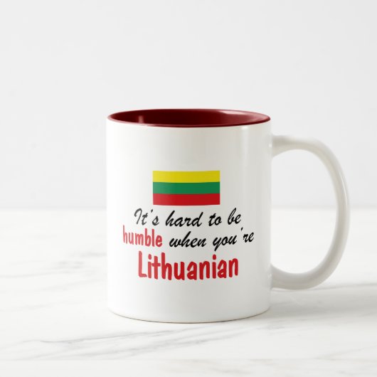 Bescheidener Litauer Zweifarbige Tasse (Rechts)