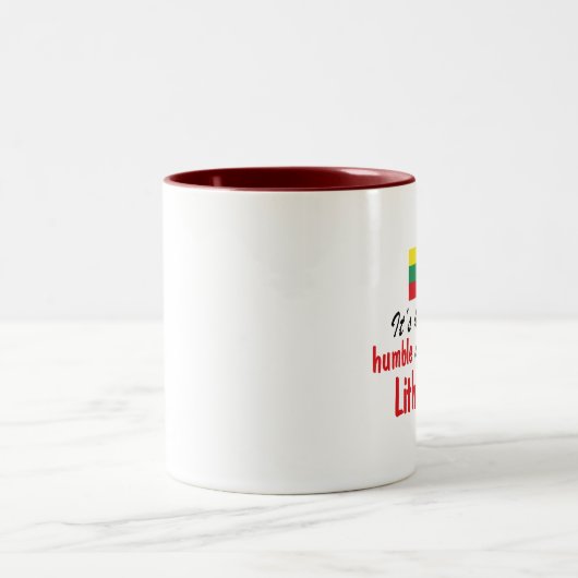 Bescheidener Litauer Zweifarbige Tasse (Mittel)