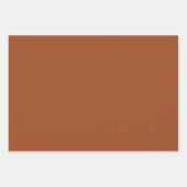 Bescheidenes Ditsy Floral braun Happy Thanksgiving Geschenkpapier Set (Vorderseite 2)