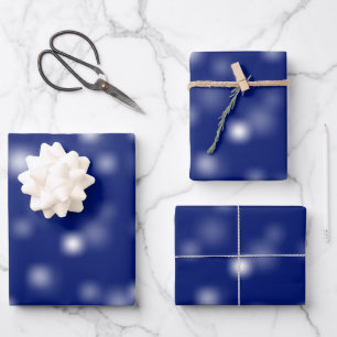 Bescheidenes Weiß, spielerisch und willkürlich ver Geschenkpapier Set