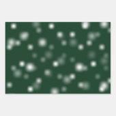 Bescheidenes Weiß, spielerisch und willkürlich ver Geschenkpapier Set (Vorderseite 3)