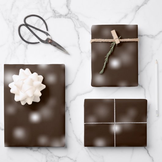 Bescheidenes Weiß, spielerisch und willkürlich ver Geschenkpapier Set (Vorderseite)