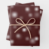 Bescheidenes Weiß, spielerisch und willkürlich ver Geschenkpapier Set (Beispiel)